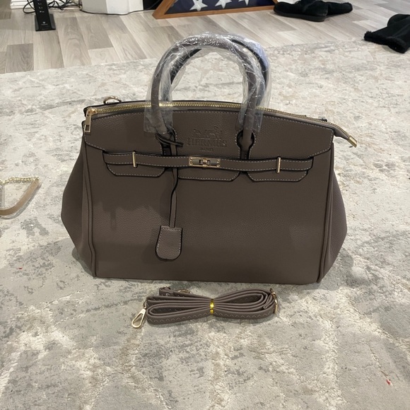 Elegant Taupe Handbag